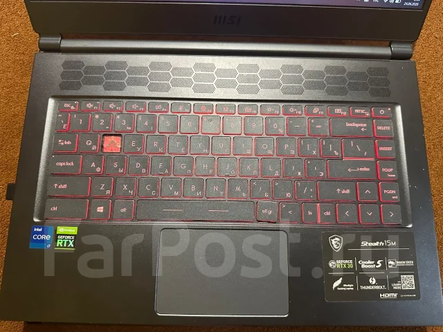 MSI Stealth 15M. 15.6", 3,3����, ��� 16 ��, ���� 1 000���, WiFi: 1, Bluetooth: 1, ����������� �� 4��. ����