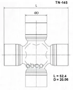 ���������� ���������� ���� 52.80�20.06 TOYO ���. TN145 TN145 ����