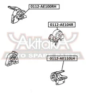 ������� ��������� ����� Toyota Toyota Corolla AE10#/CE10#/EE10# 1991-2002 ASVA 0112-AE110LH 0112AE110LH ����