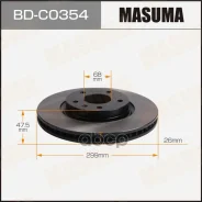 ���� ��������� Masuma BD-C0354 (1/2) front FAW Bestune B70 23- Masuma BDC0354 Masuma ���. BDC0354, �������� BDC0354 ����