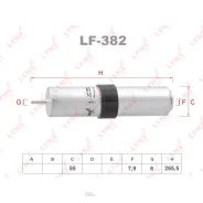 ������ ��������� BMW 1(F40) 1.5-2.0 19 / 2(F44) 1.5-2.0 13 / X1(F48) 2.0 14-22 / X2(E39) 1.5-2.0 17 Lynxauto LF382 LF382 ����