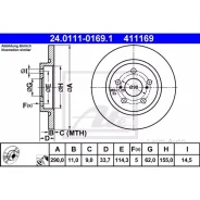 ���� ����. ���. [290x11] 5 ���. Toyota Avensis (T27) 1.6-2.2/D 09- 24011101691 ����