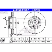 ���� ����. ������. ����. [282x23] 5 ���. Honda CR-V II 02-06/Strem 01- 24012301091 ����