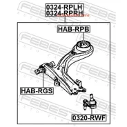 ����� ������, ����� ��� Febest 0324RPLH 0324RPLH ����