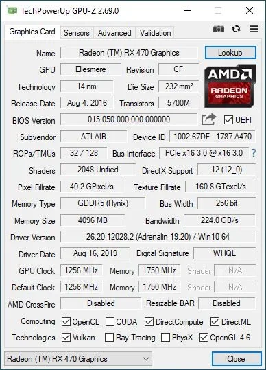 Radeon RX 470 ����
