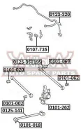 ����������� ���������� ���� ��� ����/��� Caldina CT216 1997-2002 ASVA 0101020 0101020 ����