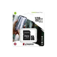 ����� ������ MicroSDHC 128GB Class 10 Kingston Canvas Plus A1 + ������� ����