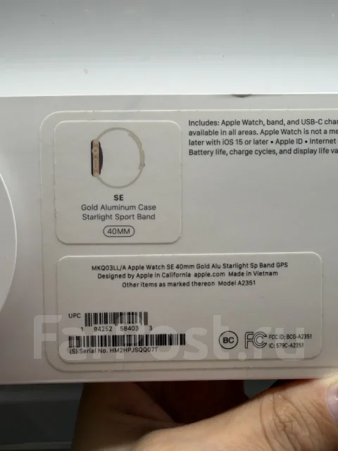 Apple Watch SE. GPS, IP68 ����
