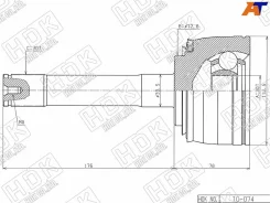 ���� ������� HDK TOE074 TOE074 ����