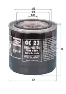 [OC23] Knecht Mahle Filt oc23 Mahle OC23 ����