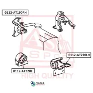 ����� ��������� Toyota/Lexus Carina E -97 ����. ASVA 0112AT190RH 0112AT190RH ����
