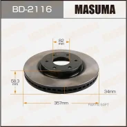 ���� ��������� Nissan Patrol ���. Masuma BD2116 BD2116 ����