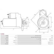 ������� Hyundai ix35 09-13 / Santa Fe 09-21 (1,2 kW/ Z=11/ ������ Delco) S1068S ����