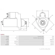������� Nissan X-Trail 07-15 / Renault Koleos 08-11 (1,7 kW/ Z=13) S5391S ����