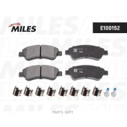 ������� ��������� �������� (��� ������� + �����) (����� Semi-Metallic) (Citroen Berlingo, C3 I-II, C4, Peugeot 206-208, 301, 307) (TRW GDB1463) E10015...