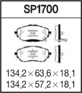 ������� ��������� Toyota Auris 12-/Corolla 13- �������� SP1700 Sangsin SP1700 SP1700 ����