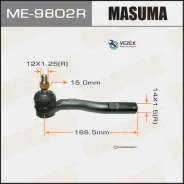 ���������� ������� ���� Toyota Liteace 96- ����. Masuma ME9802R ME9802R ����