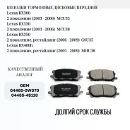 ������� ��������� �������� Lexus RX300/RX330/RX350 04465-0w070 04465-0w070 ����