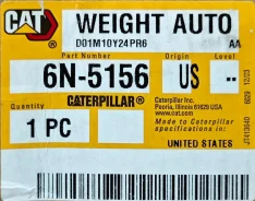 Weight auto 6N5156, ����������� ����� �������� ����� ���� Caterpillar ����