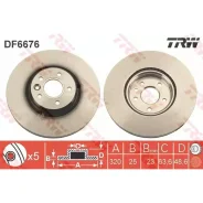 ���� ����. ���. Volvo S40 II 04-12 320x25 TRW DF6676S DF6676S ����