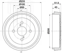 ������� ����. ��� �� Toyota Yaris, Yaris Verso (99-) d200 (TF 051341) TF051341 ����