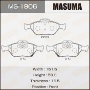 ������� ��������� Toyota Yaris 06- ����. �����. Masuma MS1906 Masuma MS1906 MS1906 ����