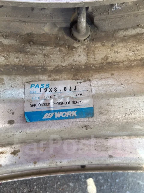 Work Euroline. 8.0x19", 6x139.7, ET15, �� 106,1���. ����