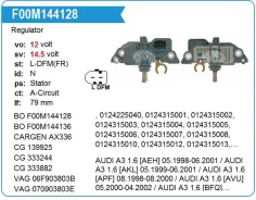 ��������� ���������� AUDI A3 1.9, Skoda Octavia 1.9 ARB9225SH ARB9225SH ����