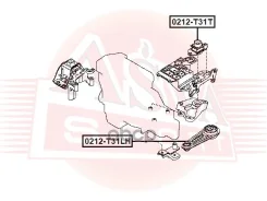 ������� ������� ��������� Nissan X-Trail T31 2007- 11220-ET00A ASVA ���. 0212-T31T 0212T31T ����