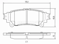 ������� ��������� (�����) Toyota Hilux Pick Up 15-20 / Fortuner 15- SAT ST-28-0339, ������ ST280339 ����