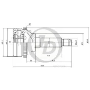 ���� ������� ABS JUST Drive JCT0238A CH Matiz 05-; DW Matiz 98-; JUST Drive JCT0238A JCT0238A ����