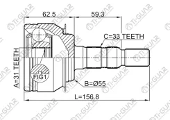 ���� TG-CVJ0009/1010-J300* TiGuar TGCVJ0009 ����