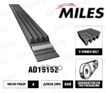 ������ �� 4PK648 ������ ������������ (�������� EPDM) 4PK648 AD15152 Miles AD15152 AD15152 ����