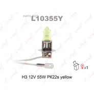 ����� H3 12V55W Pk22s Yellow Lynxauto L10355Y L10355Y ����