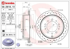 ���� ��������� 09. D618.1X Brembo 09D6181X ����