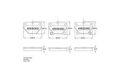 ������� ��������� �������� ������ �������� ��� Toyota Corolla E12, Celica T23 AN-635WK Akebono AN-635WK AN-635WK AN635WK ����