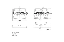 ������� ��������� �������� ������ Mitsubishi Montero (Pajero) 08-14 AN-468WK Akebono AN-468WK AN-468WK AN468WK ����