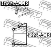 ���� ������������� ������� �-��! Hyundai Accent all 99 Febest 1223ACR 1223ACR ����