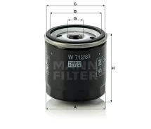 ������ �������� W 712/83 * MANN MANN-Filter W71283 ����