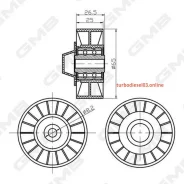 �������� ����� ���� ����� /�������� ������ /����� GMB ��� Audi A3 19962003 Skoda Octavia I 19962010 Volkswagen Golf IV 19972005 Polo Classic 19952002...