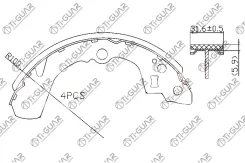 ��������� ������� /������ /���������� /Tiguar /Suzuki Liana 20012008 Swift 19952005; TG0032; 0449587707 0449587707000 0449587708 Tiguar TG0032 ����