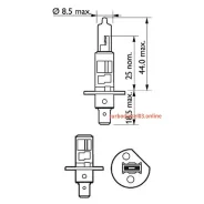 ����� /����� /������ Philips ��� ����������� 1255 �� H1; ��. +60% �����; 12258VPB1; 36320330 Philips 12258VPB1 ����