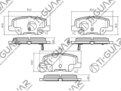 ��������� ������� �������� /������ �������� 4�� /Tiguar ��� Mitsubishi Outlander 2012 Mazda 6 20122018; TG25003 DG1626 PN25003 D6146M 1609899680 GHY92...