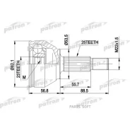 ���� ������ �-�� 25x53.38x23 FORD: Focus 1.6/1.8TD, 2.0 98- Patron PCV1354 PCV1354 ����