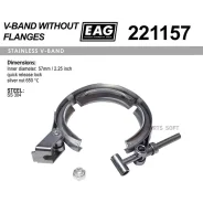 ����� V-Band 57��/2.25 SS304 EAG 221157 221157 ����