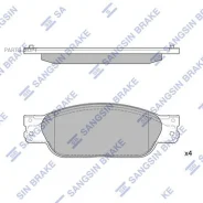 ������� �������� ��������! Jaguar S-Type 2.5-4.2i 99, Lincoln LS 3.0-4.0i 00 Sangsin Brake SP4061 SP4061 SP4061 ����