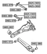 ����������� ������ �������� | ��� ����/��� | Mitsubishi/ Carisma DA 1995-2006 0401080 ����