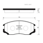 ������� ����. �������� Hi-Q Mitsubishi Lancer 90-04 (D602) Sangsin Brake SP1142 Sangsin Brake SP1142 SP1142 ����