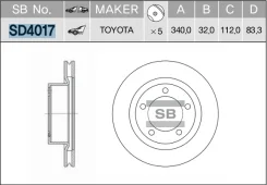 ���� ��������� Toyota Land Cruiser 200 4.7/4.5D 08 SD4017 Sangsin SD4017 SD4017 ����