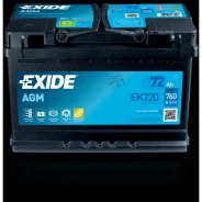 ����������� Exide Start-Stop AGM 72R EK720 760A 278�175�190 Exide EK720 EK720 ����
